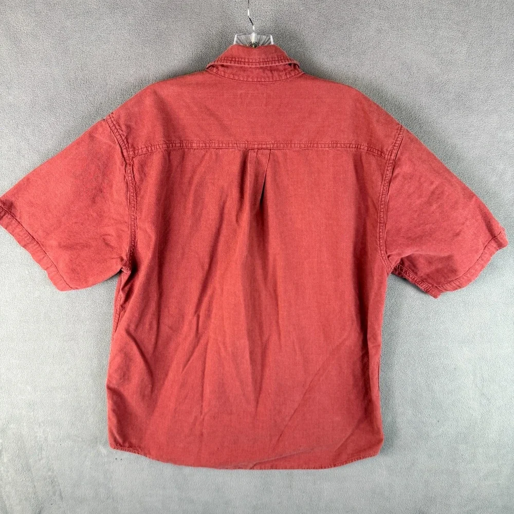 2 Carhartt‎ Mens L Button Down Shirts Work Heavy Canvas S09 MDT & S200 DRC Y2K
